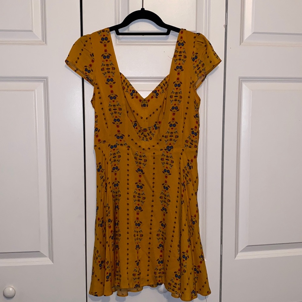 Urban Outfitters Floral Yellow Dress